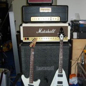 Some of my amps and guitars